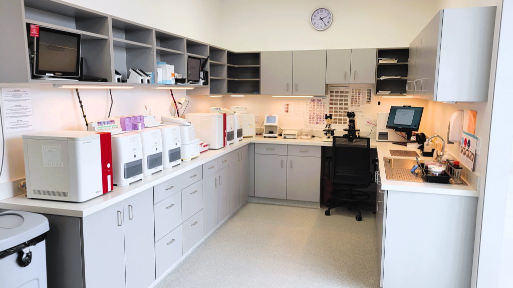Picture of in-clinic laboratory 